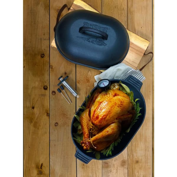 Bayou Classic Oval Fryer with Griddle Lid, 6 qt