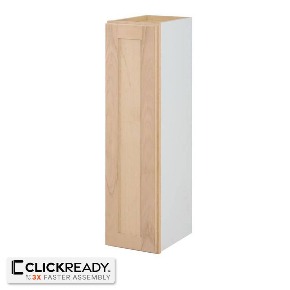 9 in. W x 12 in. D x 36 in. H Ready to Assemble Wall Kitchen Cabinet in Unfinished with CLICKREADY Technology price history on PriceWatchPro