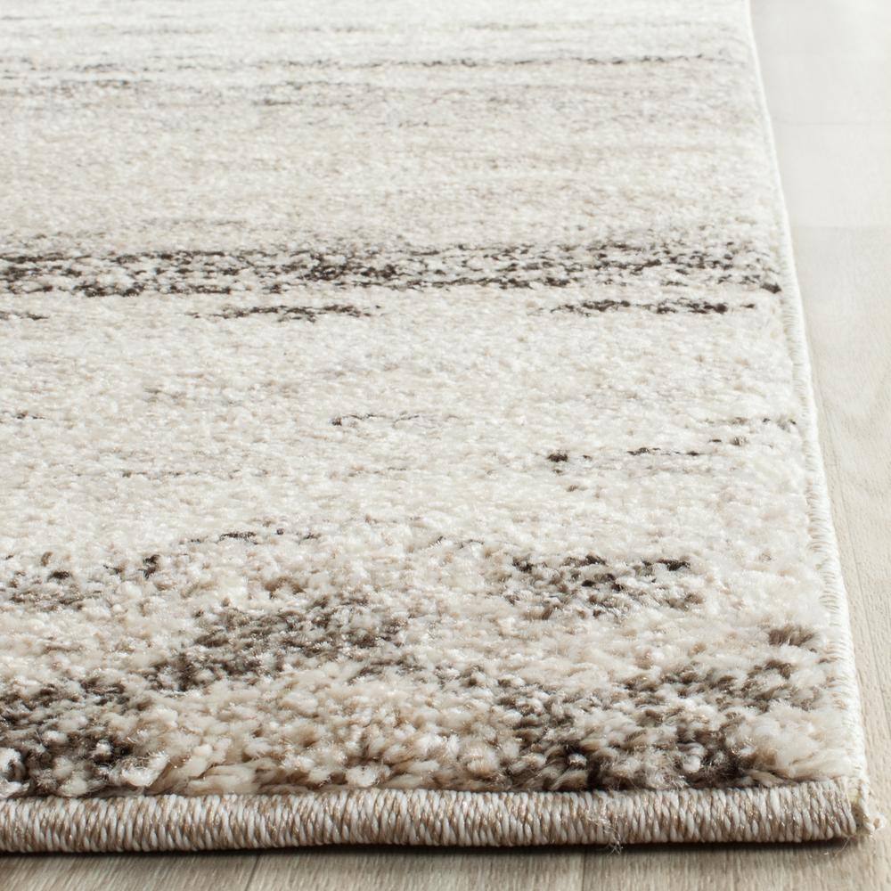 Abstract Shag Elegance 6' x 9' Gray Synthetic Area Rug