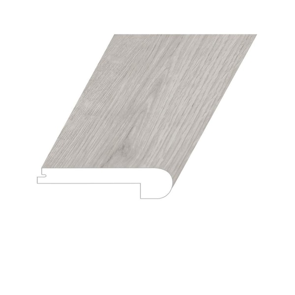 Montserrat Meraki Iridescent Mist 1 in. T x 4.5 in. W x 94.5 in. L Vinyl Flush Stair Nose Molding