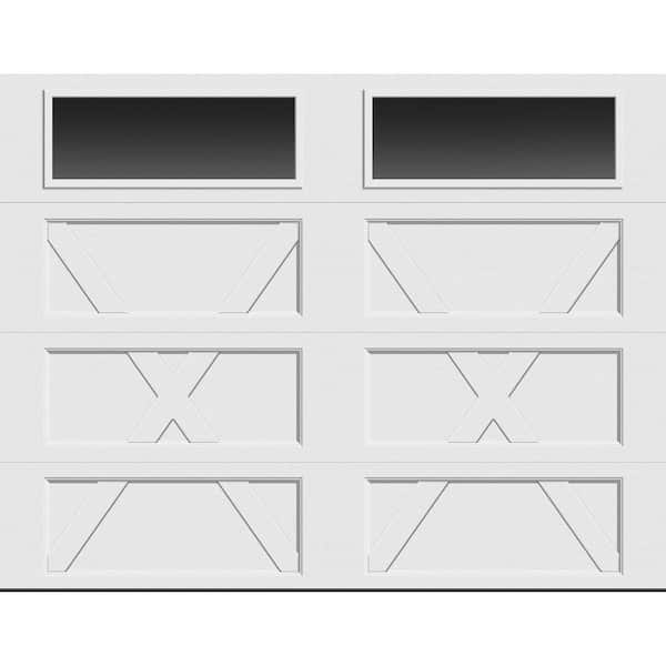 Clopay Bridgeport Steel Design x 9 ft. x 7 ft. Non-Insulated White