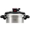 T-fal 8 qt. Stainless Steel Stove Top Pressure Cooker with Steam Basket  P4500936 - The Home Depot