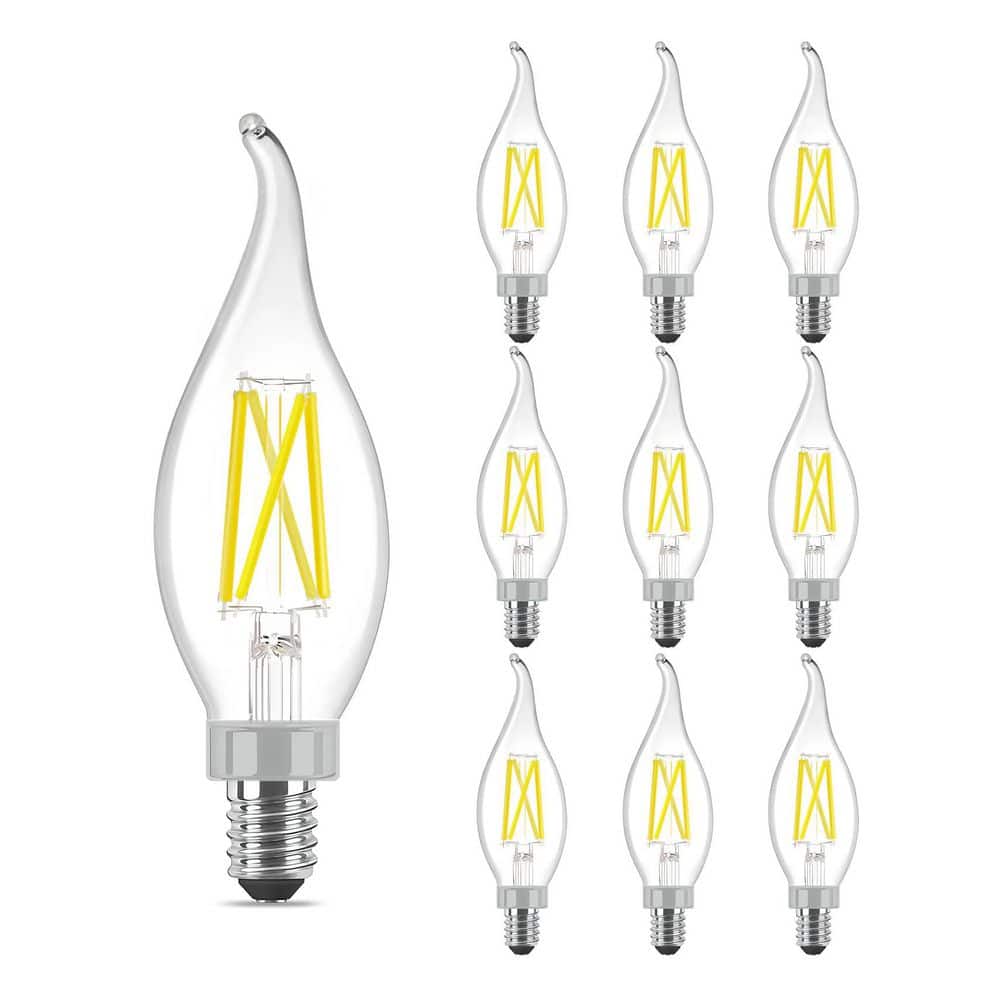 60-Watt Equivalent CA11 Dimmable LED Light Bulbs UL Listed 2700K Soft White (10-Pack) price history on PriceWatchPro