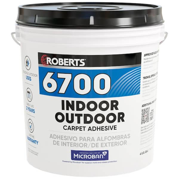 Creamy Tan 4 Gal. Indoor/Outdoor Carpet Floor Adhesive