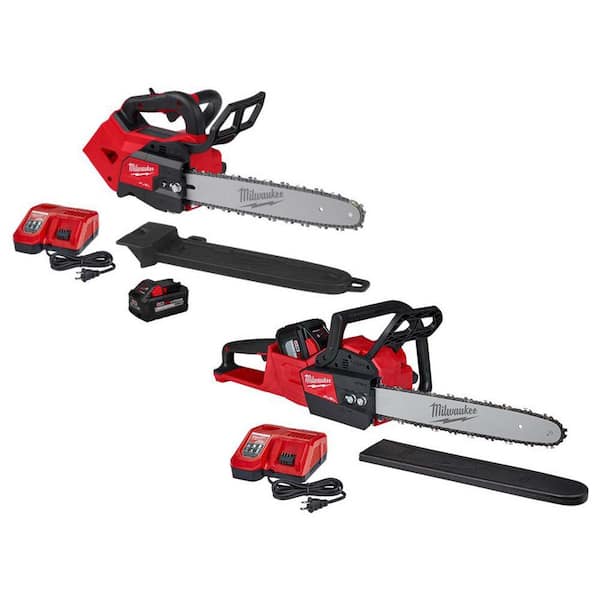 M18 FUEL 14 in. Top Handle 18V Lithium-Ion Brushless Cordless Chainsaw w/16 in. Chainsaw, 12.0 & 8.0 Ah Battery