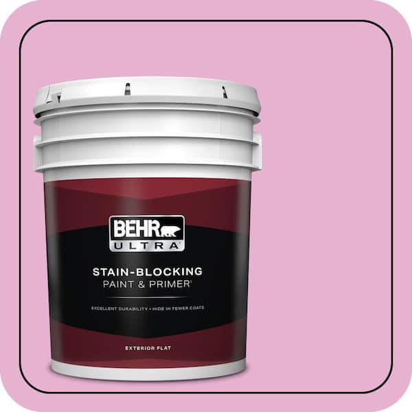 BEHR ULTRA 5 gal. #P120-2 Gumball Flat Exterior Paint & Primer
