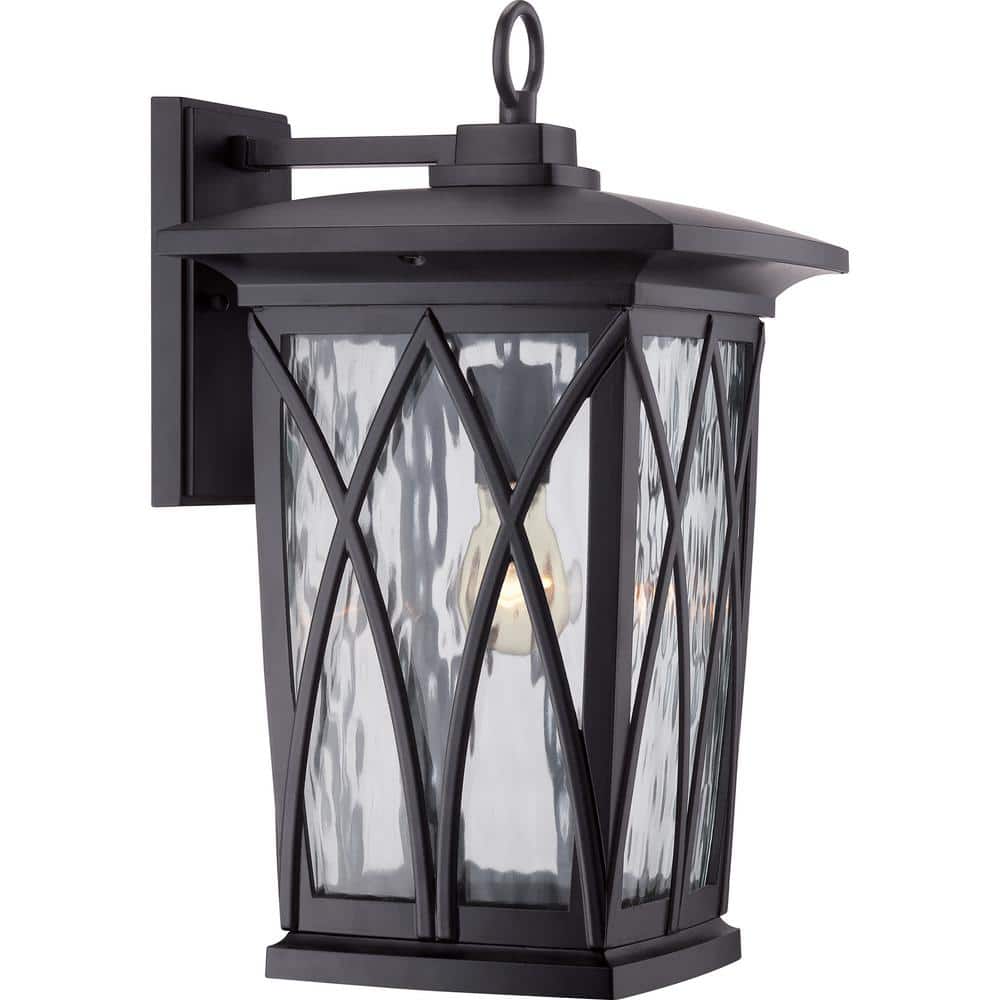 Grover 1-Light Black Outdoor Wall Lantern Sconce price history on PriceWatchPro