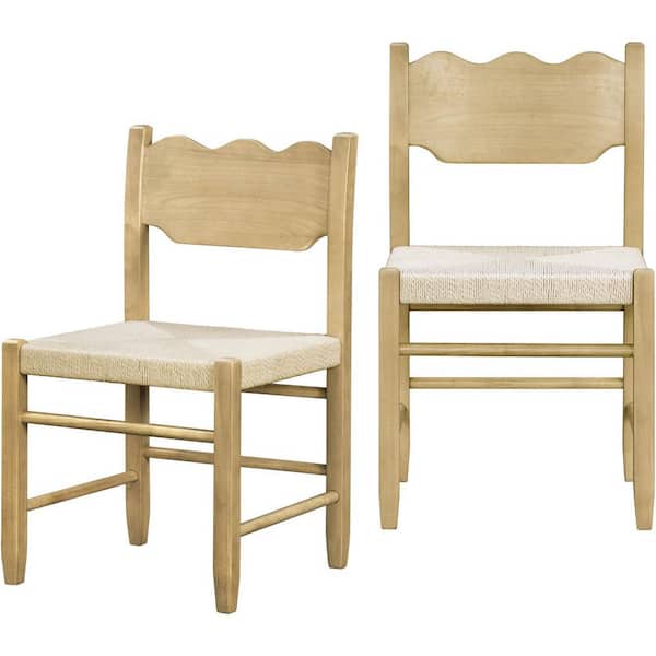 Becki Owens Contemporary Arista Dining Chair Set of 2, Tan, 31 in. H 30 in. W 14 in. D