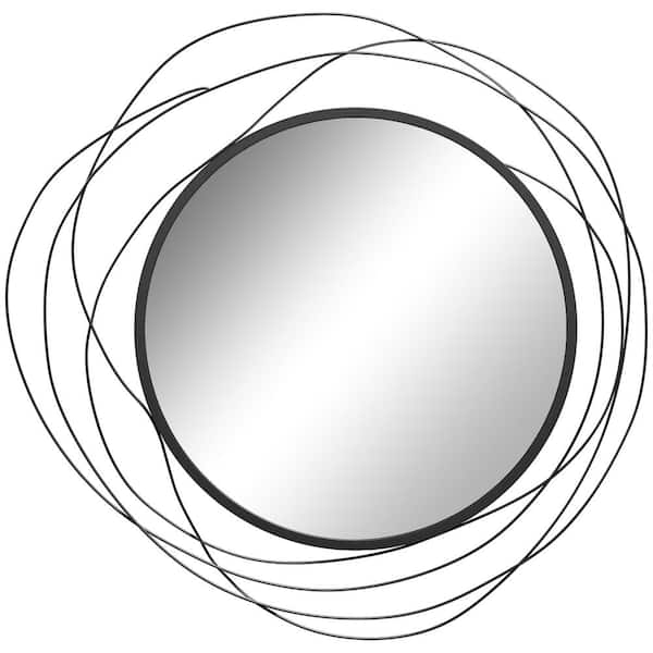 Kenroy Home Medium Round Beveled Glass Mirror (29.5 in. H x Kenroy Home Medium Round Beveled Glass Mirror (29.5 in. H x