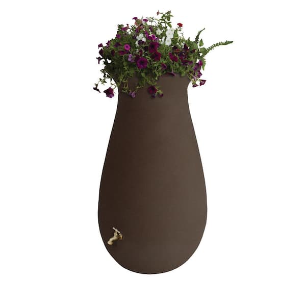 EcoCascata 65 Gal. Brownstone Rain Barrel