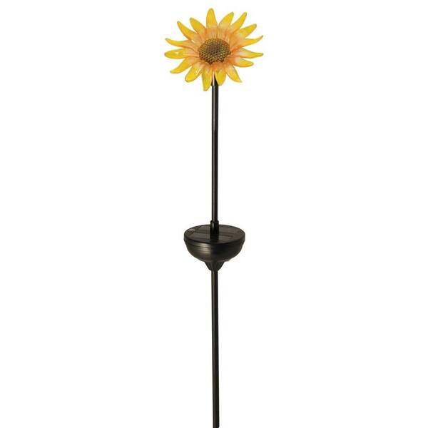 Moonrays Solar Powered Outdoor Color-Changing Sunflower LED Stake Lights (3-Pack)