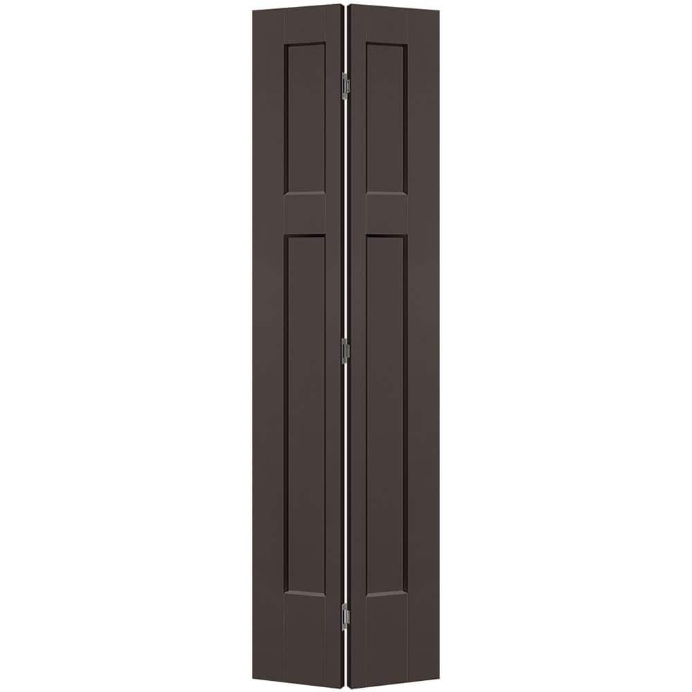 24 in. x 80 in. 3-Panel Winslow Hollow Core Willow Wood Molded Composite Bi-Fold Door