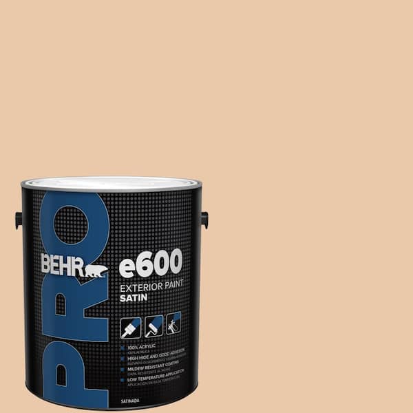 1 gal. #S250-2 Almond Biscuit Satin Exterior Paint