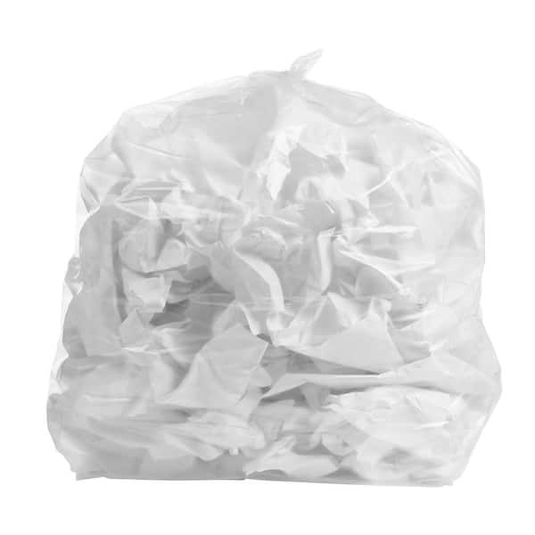  PlasticMill 13 Gallon Garbage Bags, Drawstring: White, 1.2 MIL,  24x31, 200 Bags. : Health & Household