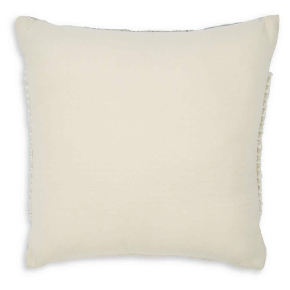Nordic Off-White Popcorn Stitch Square Throw Pillow