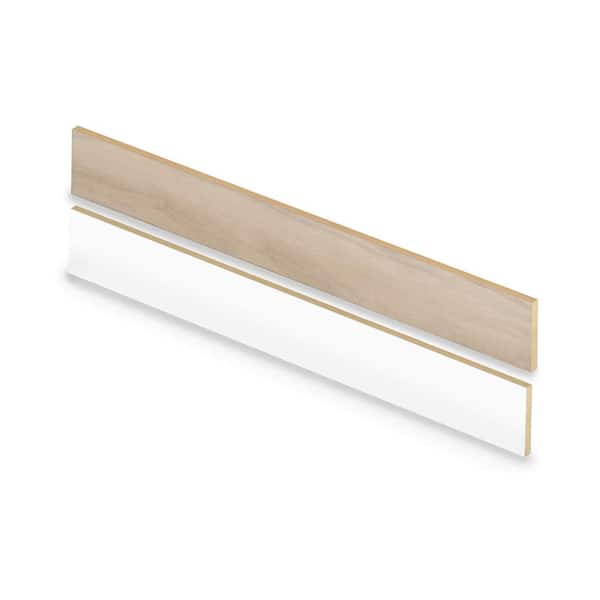 Cap A Tread Sand Dune Oak 47 in. L x 7.37 in. W x 0.56 in. T Vinyl Stair Reversible Riser