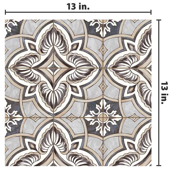 Harmonia Grove Grey 4 in. x 13 in. Ceramic Floor and Wall Take Home Tile Sample