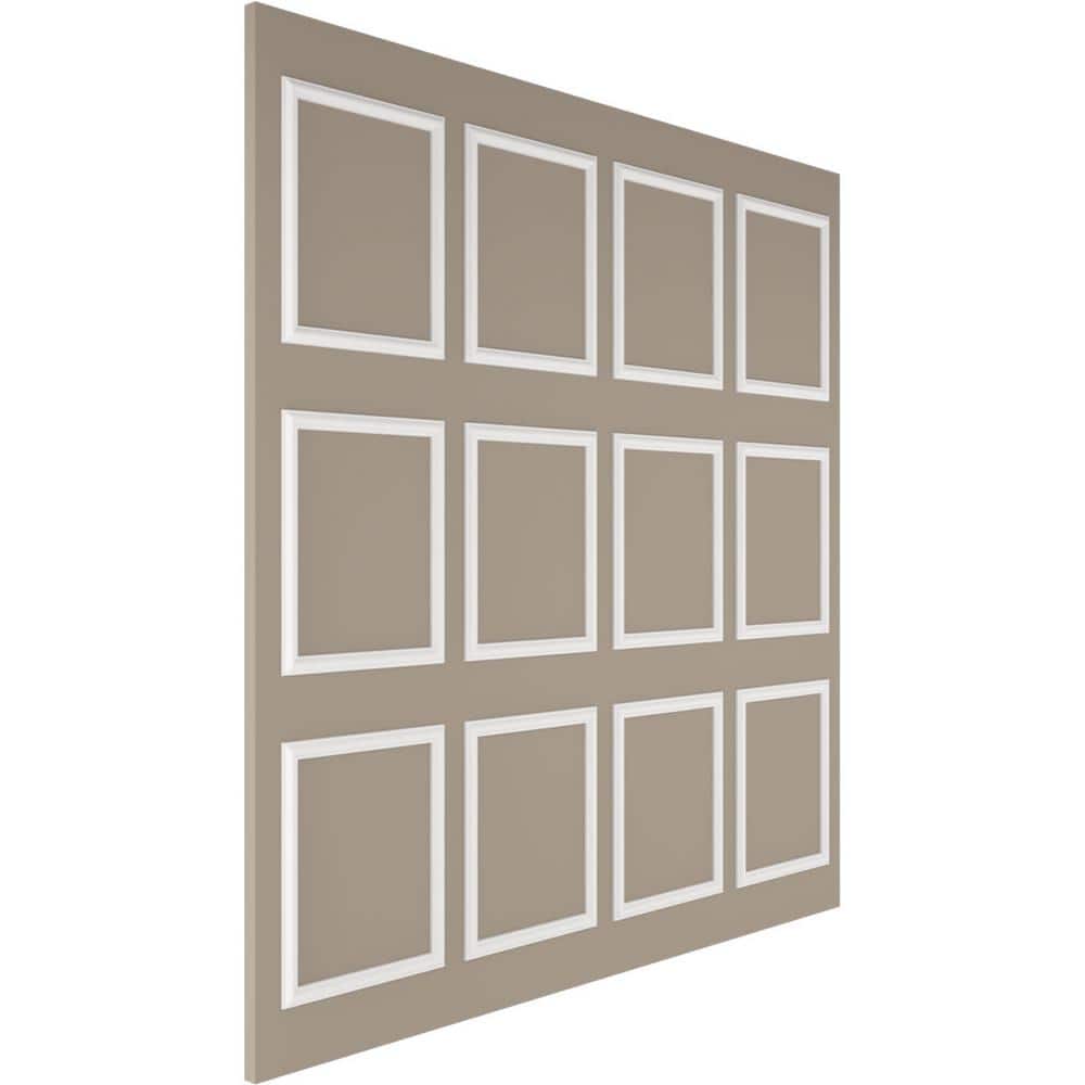 Adjustable White Polyurethane Full Wall Wainscot Paneling Kit