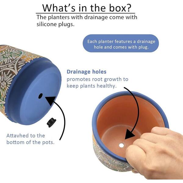 ぽぽほ Trendspot 12.5 in. and 14.5 in. Resin Cylinder Planter