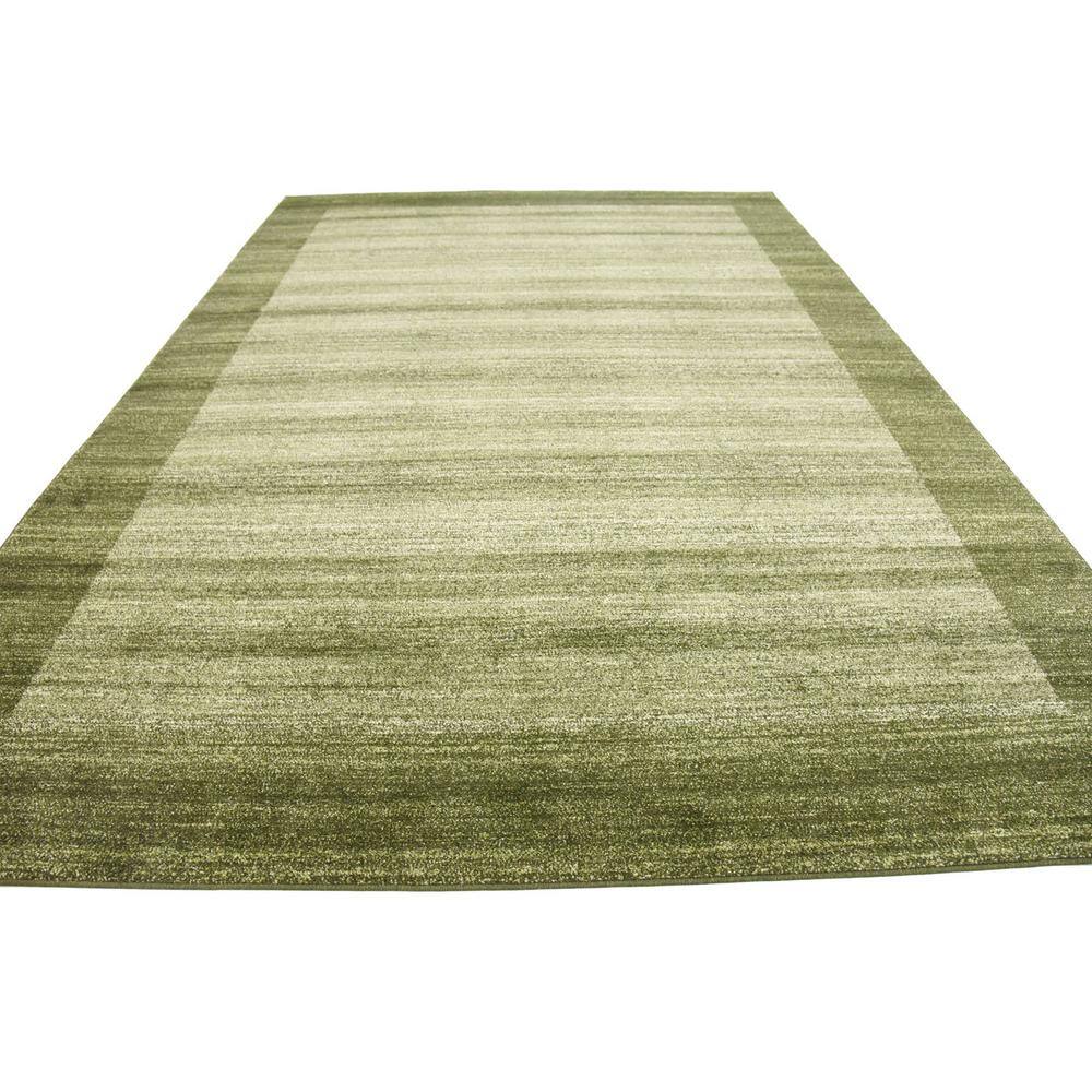 EasyCare Reversible Light Green Synthetic Area Rug - 8' x 11' 4