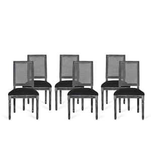 Beckstrom Black and Gray Upholstered Dining Side Chair (Set of 6)