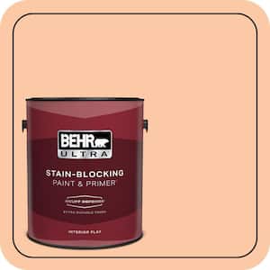 1 gal. #250C-3 Fresco Cream Extra Durable Flat Interior Paint & Primer