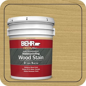 5 gal. #ST-139 Colonial Yellow Semi-Transparent Waterproofing Exterior Wood Stain