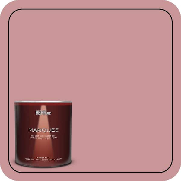 BEHR MARQUEE 1 qt. #S140-4A Dusty Rose Matte Interior Paint and Primer