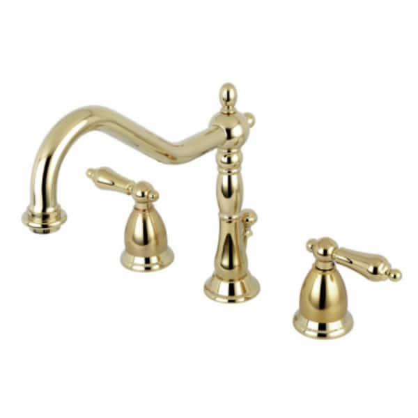 Kingston Brass Heritage 8 in. Widespread 2-Handle Bathroom Faucet in ...