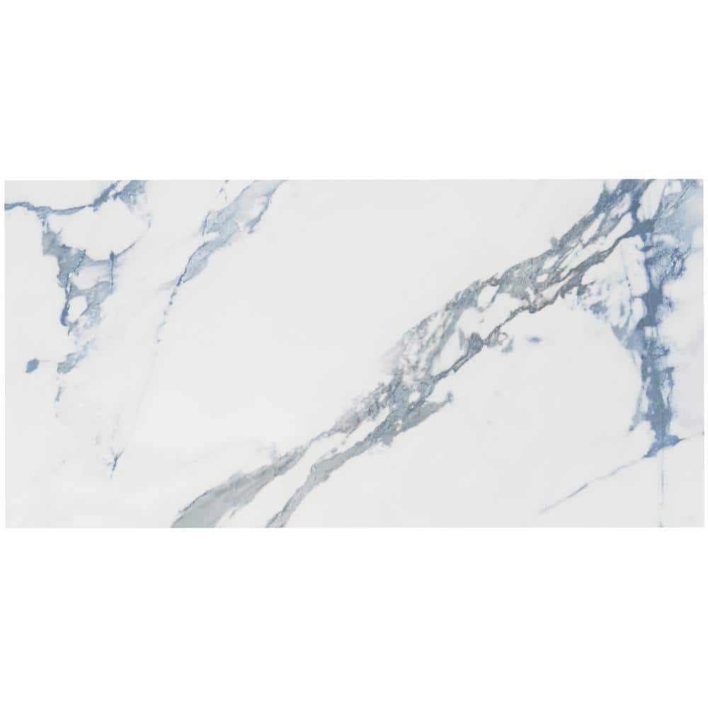 Calacatta Cyanic 12x24 Matte Porcelain Wall and Floor Tile