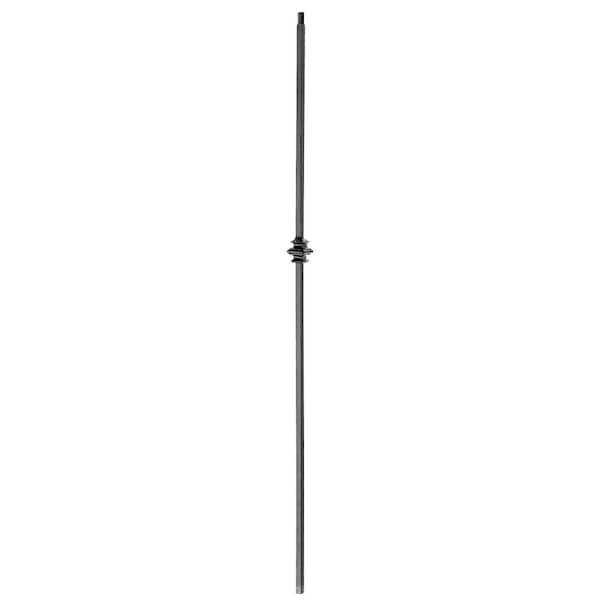 arteferro 44 in. x 1 5/9 in. Single Knuckle Shadow Grey Powder Coated Wrought Iron Metal Stair Baluster