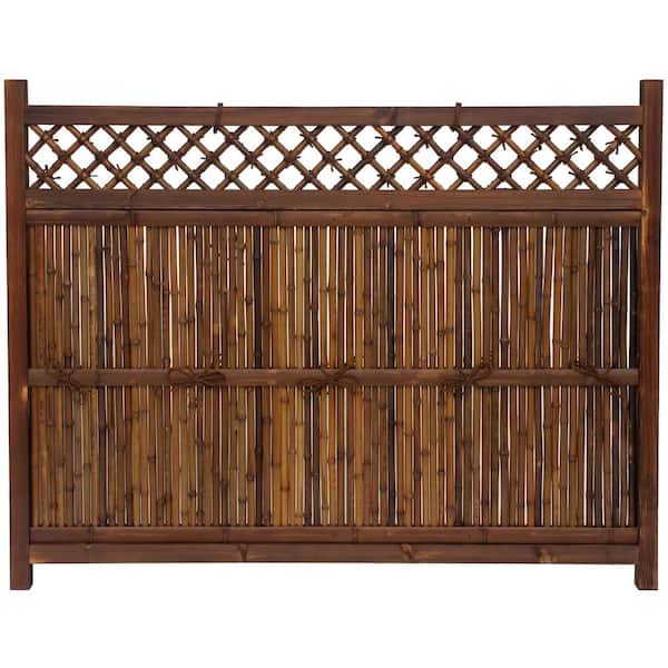 RED LANTERN 47.5 in. Bamboo Garden Fence Kogeta Zen Panel