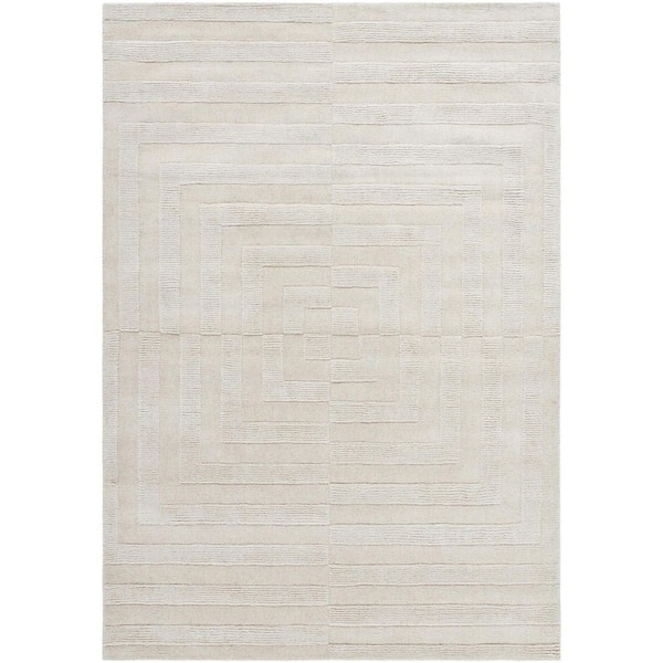 Mystique Brown Global Geometric 6 ft. 7 in. x 9 ft. 10 in. Area Rug