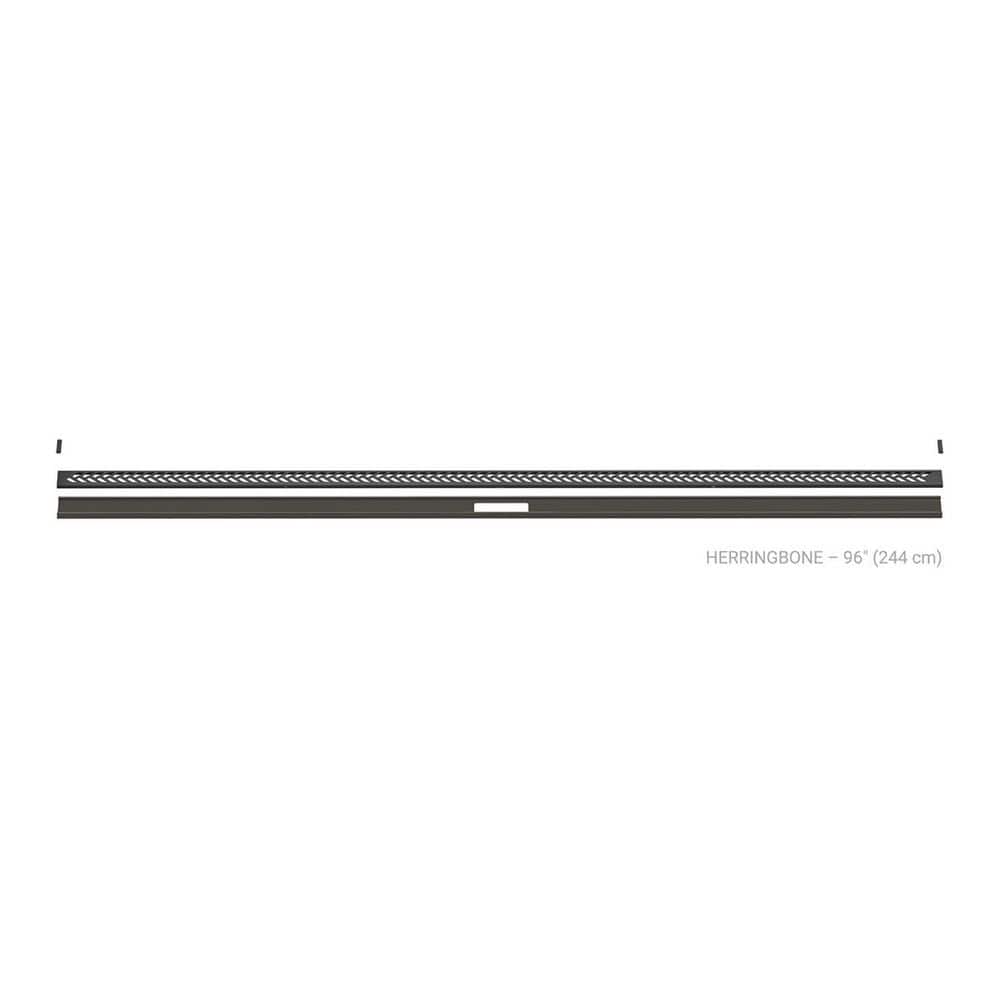 Kerdi-Line-Vario Dark Anthracite 96 in. Herringbone Grate and Channel Floor Installation Kit for Accessory price history on PriceWatchPro