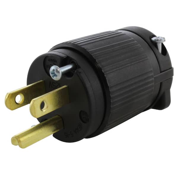 NEMA 15 Amp 125-Volt Straight-Blade Plug with UL C-UL Approval