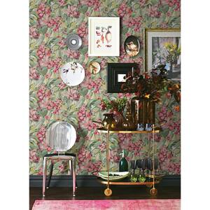 Wine Belles Fleurs Vinyl Peel and Stick Removable Wallpaper