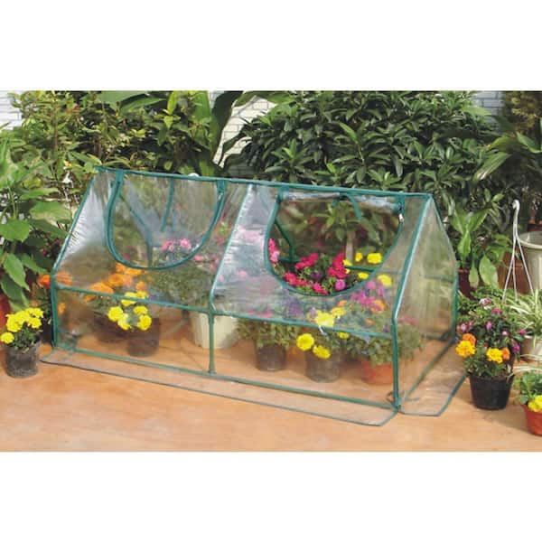 Zenport SH3212A Garden Cold Frame Greenhouse Cloche for Easy Access Protected Gardening