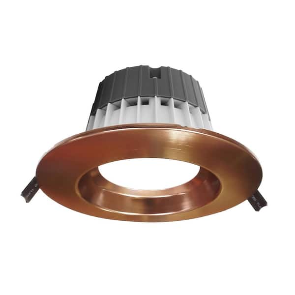 NICOR CLR6-Select 6 in. Aged Copper Commercial LED Recessed Downlight Kit, 3000K-5000K