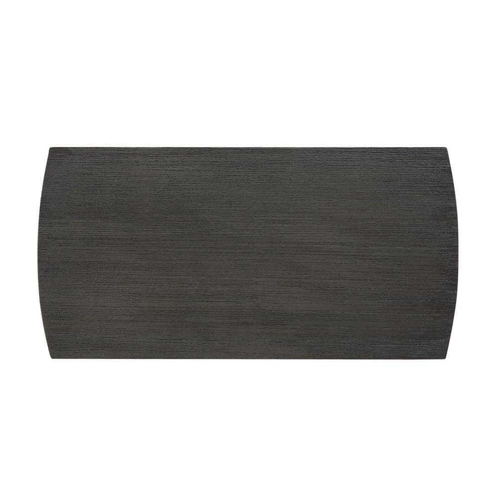 Classic Accents Wirebrush Dark Gray Square End Table with Shelf