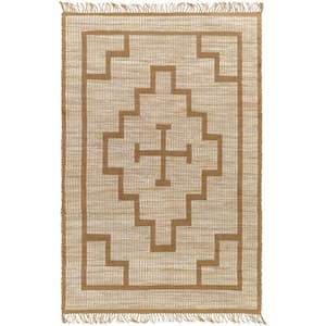 Alex Khaki 5 ft. x 8 ft. Cottage Indoor Area Rug