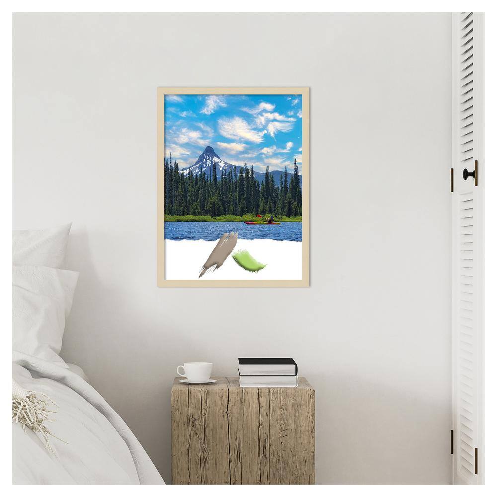 Svelte Natural Wood Satin Finish Rectangular Picture Frame