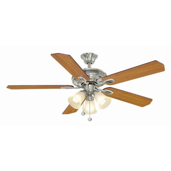 Hampton Bay Glendale 52 in. Brushed Nickel Ceiling Fan AG524-BN