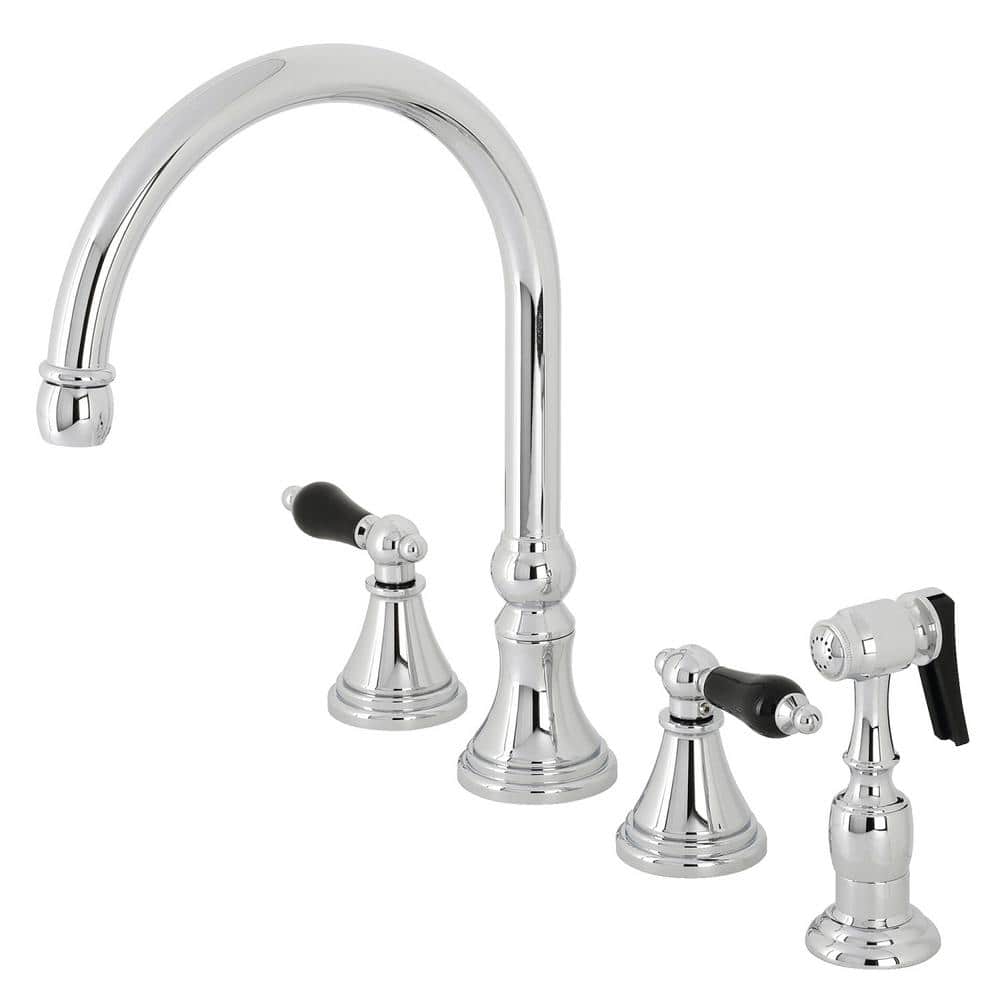 Duchess 2-Handle Kitchen Faucet with Side Sprayer in Polished Chrome