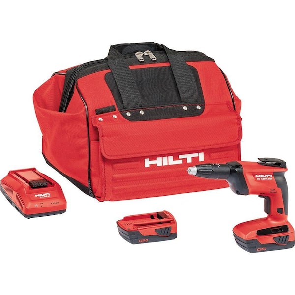 Hilti SD 4500 22-Volt Lith-Ion 1/4 in. Hex Cordless High Speed Drywall Screwdriver Kit with 22/2.6 Batteries, Charger and Bag