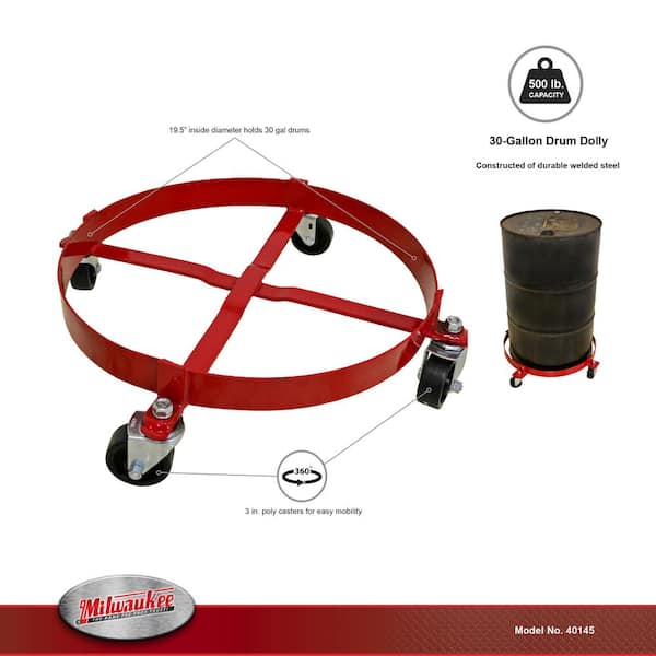 500 lbs. Capacity Drum Dolly