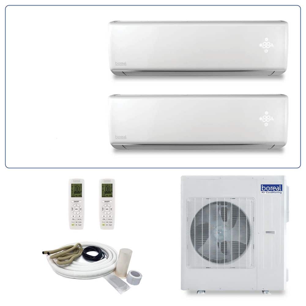 21 SEER 24,000 BTU 2 Ton Dual-Zone Ductless Mini Split Air Conditioner with Heat Pump-230-Volt/60 hz. price history on PriceWatchPro