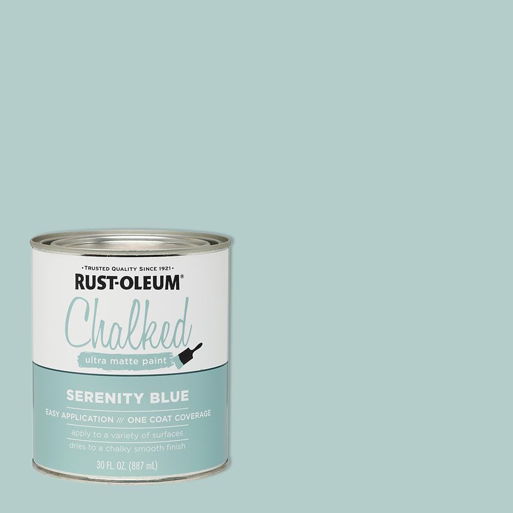 Rust-Oleum Chalked 12 Oz. Ultra Matte Spray Paint, Serenity Blue -  Brownsboro Hardware & Paint
