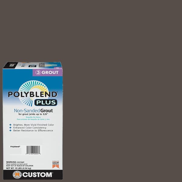 Custom Building Products Polyblend Plus #540 Truffle 10 lb. Unsanded Grout