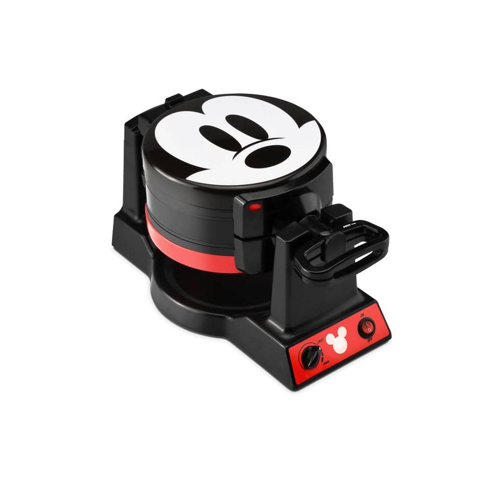 Disney Mickey Mouse Double Flip Waffle Maker  Black  Red