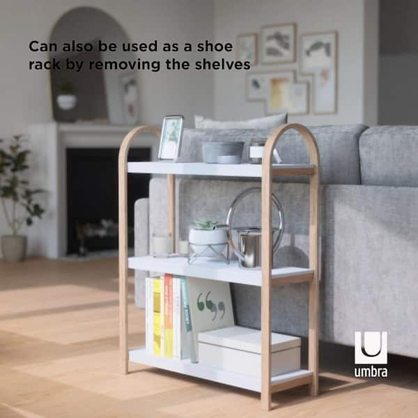 Umbra Bellwood 3-Tier Shelf - White/Natural